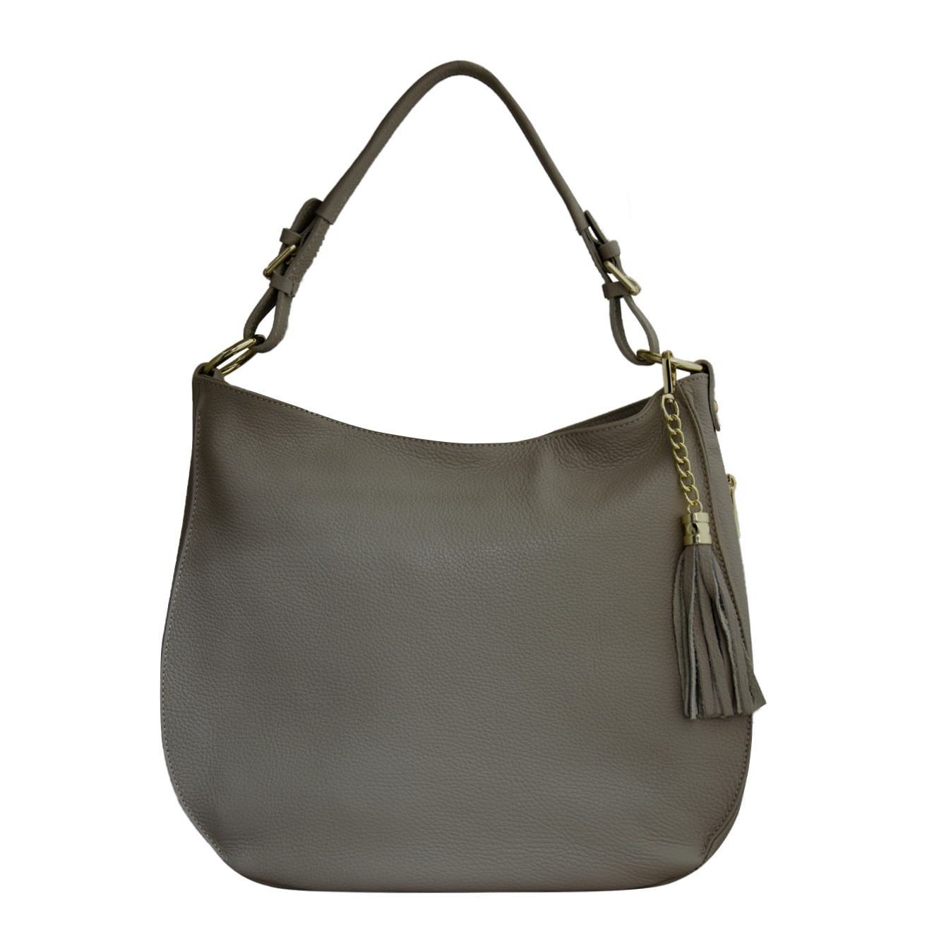 Geanta de dama din piele naturala Eva Bags, Adela taupe