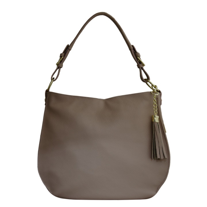 Eva Bags női valódi bőr táska, Adela púderrózsaszín