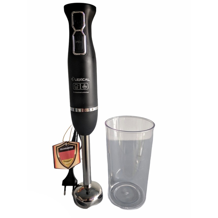 Mixer de mana, 250W, 7 Viteze, 4 palete din otel inoxidabil, Alb