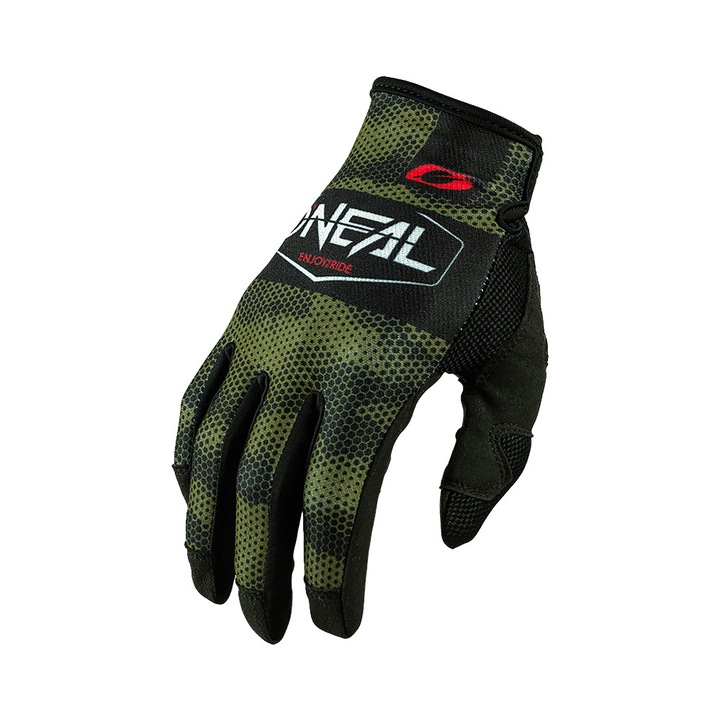 O'Neal Mayhem Covert Kerékpáros kesztyű, XL/10, Fekete/Zöld