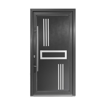 Usa intrare PVC Alon, 5 camere izolare, 1000x2000 mm, deschidere stanga privit din interior, maner spatial la exterior, antracit pe ambele fete Usa intrare PVC Alon, 5 camere izolare, 1000x2000 mm, deschidere stanga privit din interior, maner spatial la exterior, antracit pe ambele fete