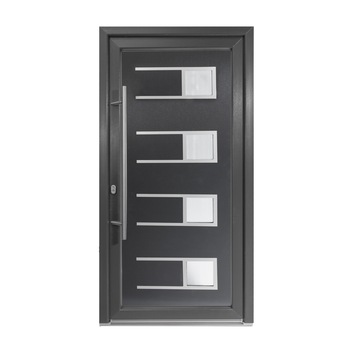 Usa intrare PVC Efraim, 5 camere izolare, 1000x2000 mm, deschidere stanga privit din interior, maner spatial la exterior, antracit pe ambele fete Usa intrare PVC Efraim, 5 camere izolare, 1000x2000 mm, deschidere stanga privit din interior, maner spatial la exterior, antracit pe ambele fete