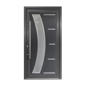 Usa intrare PVC Galia, 5 camere izolare, 1000x2000 mm, deschidere stanga privit din interior, maner spatial la exterior, antracit pe ambele fete Usa intrare PVC Galia, 5 camere izolare, 1000x2000 mm, deschidere stanga privit din interior, maner spatial la exterior, antracit pe ambele fete