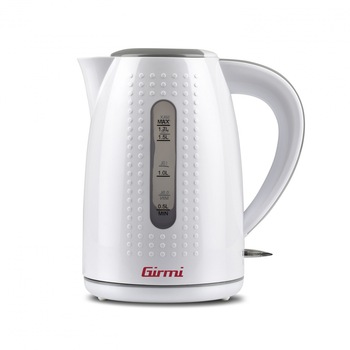 Cana electrica Girmi BL22, capacitate 1.7L, 2200W, oprire automata dupa fierbere, capac etans pentru mentinere temperatura, alba Cana electrica Girmi BL22, capacitate 1.7L, 2200W, oprire automata dupa fierbere, capac etans pentru mentinere temperatura, alba