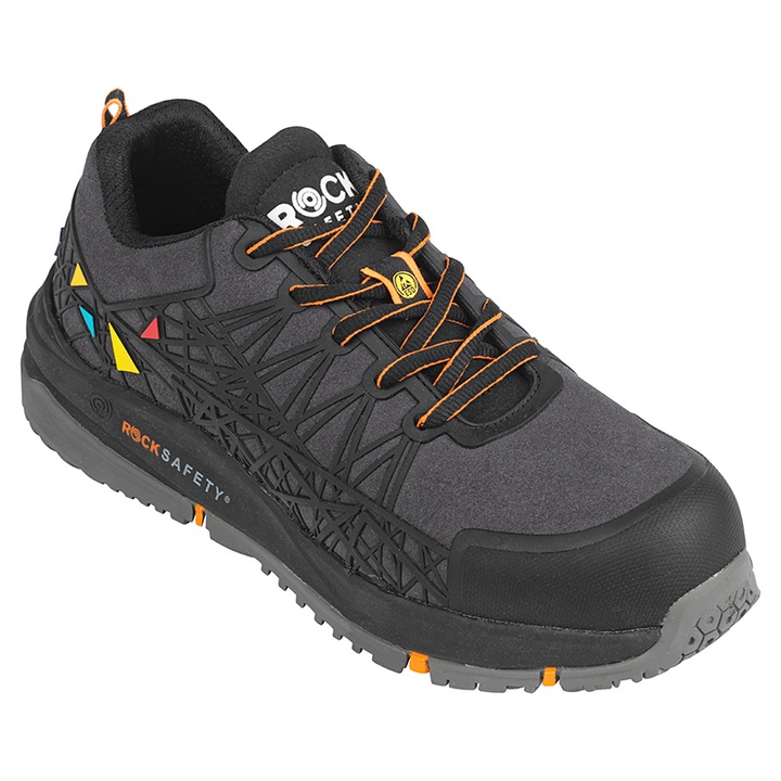 Pantofi de protectie S3 SRC ESD Rock Safety CHALLENGER-HS-O – impermeabili, fara metal, bombeu nano, talpa antiderapanta