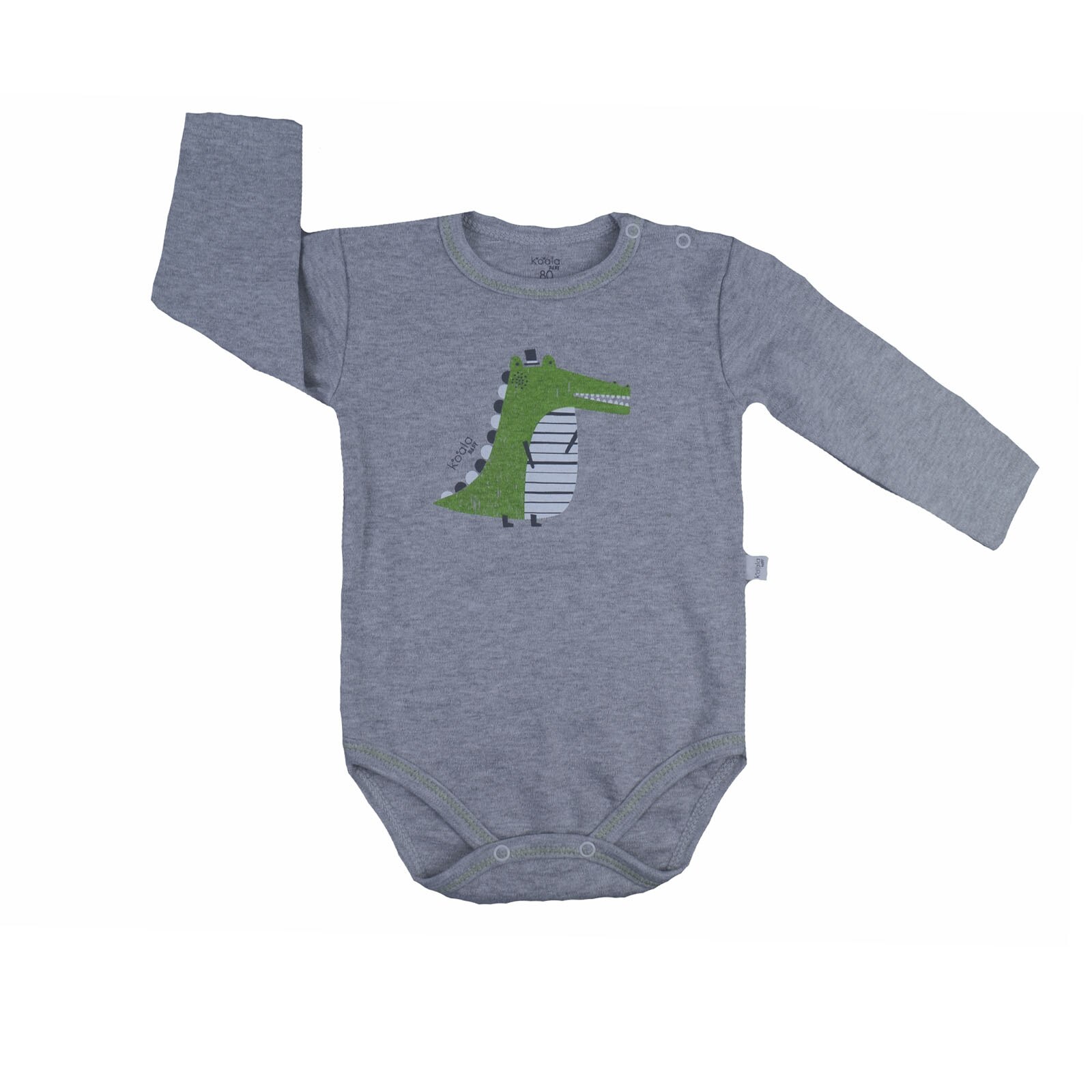 Body cu maneca lunga pentru baieti Koala Tasmania 08-632G, Gri 56553