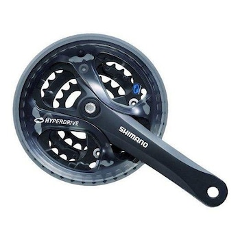 Angrenaj pedalier Shimano Acera Fc-M361-L, 42X32X22T, brat 175mm, pentru 8/7 viteze pe spate, cu cg, compatibil chaincase, culoare negru Angrenaj pedalier Shimano Acera Fc-M361-L, 42X32X22T, brat 175mm, pentru 8/7 viteze pe spate, cu cg, compatibil chaincase, culoare negru