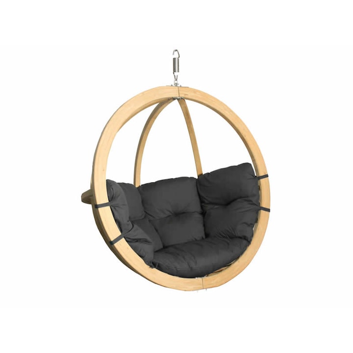 Egyágyas függőágy + ülőpárna, grafit Swing Chair Single (3)