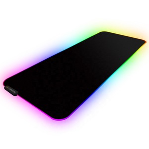 Mousepad Gaming RGB, control aplicatie bluetooth, PYRAMID®, 800x300x4mm, Iluminare rgb, 11 moduri de iluminare, suprafata anti alunecare, suprafata textila, negru, PAD01