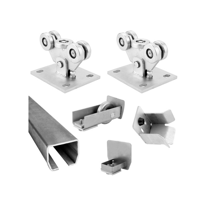 Kit poarta autoportanta L5, 12metri sina, greutate sustinuta 2000kg, galvanizat