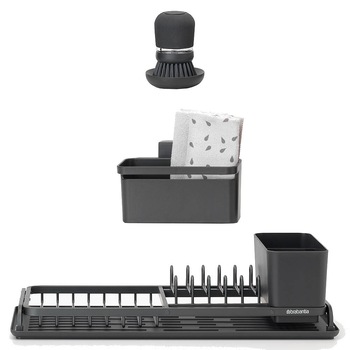 Uscator vase 4 piese, Brabantia, aluminiu/plastic, negru, 46.3 x 20 x 12.6 cm Uscator vase 4 piese, Brabantia, aluminiu/plastic, negru, 46.3 x 20 x 12.6 cm