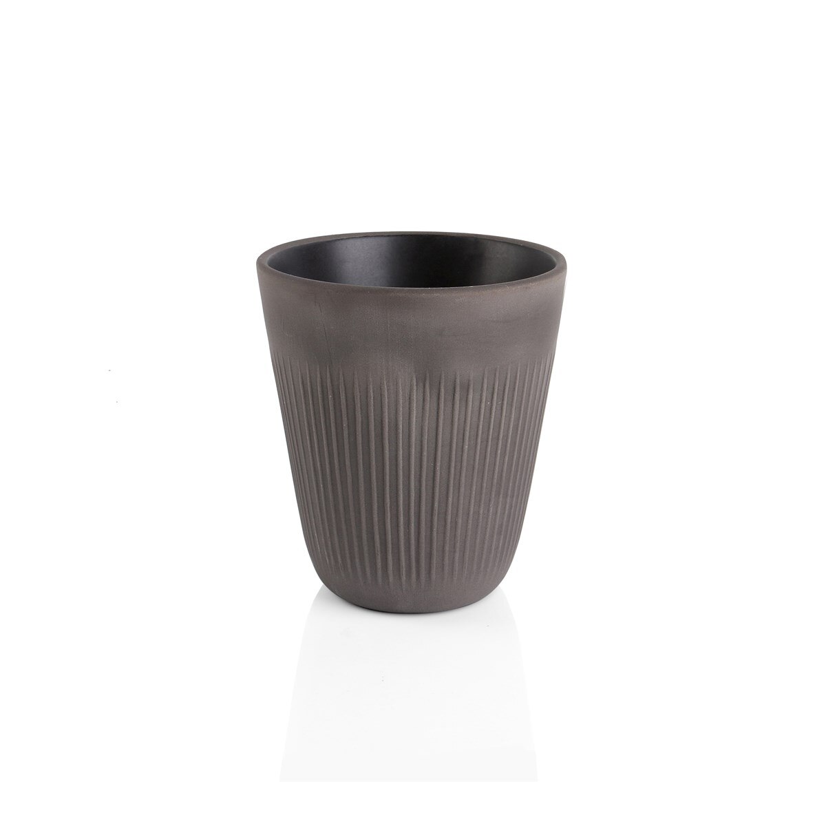 Cana - Christiane - Raw Relief - Black, Ceramica, 300 ml, Gri