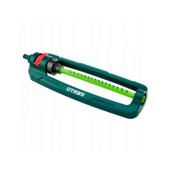 Aspersor oscilant reglabil pentru gazon curte sau gradina, cu 16 duze, acoperire 336 mp, verde Aspersor oscilant reglabil pentru gazon curte sau gradina, cu 16 duze, acoperire 336 mp, verde