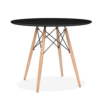 Masa rotunda dt957,80x75 cm,picioare lemn,culoare negru,mdf Masa rotunda dt957,80x75 cm,picioare lemn,culoare negru,mdf