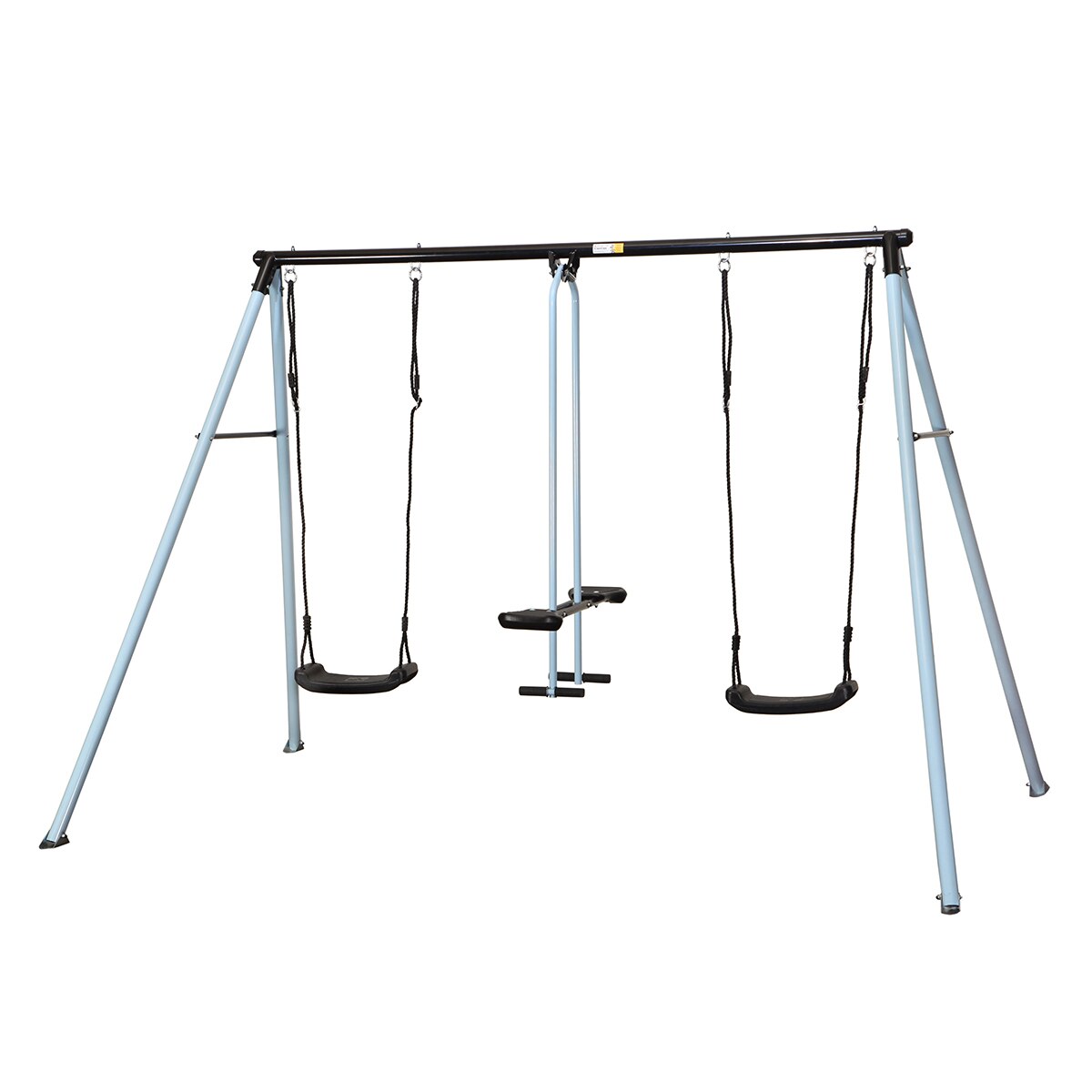 Leagan Cancan clasic Blue Pale, albastru pudra, 4 locuri, cadru metal