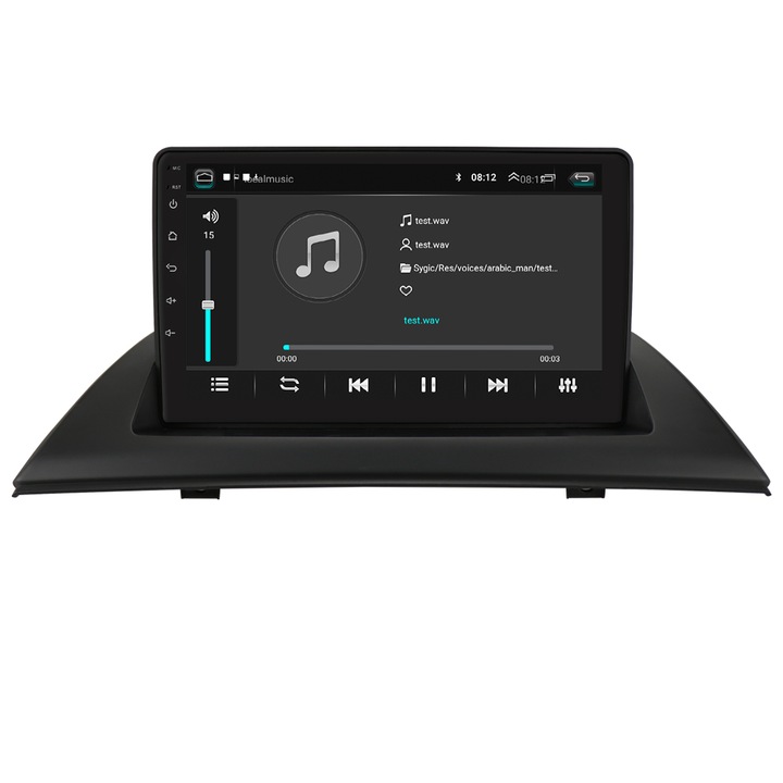 Мултимедия, 9 "BMW X3 E83 1 + 16GB, Android 10, унгарски език, Черен