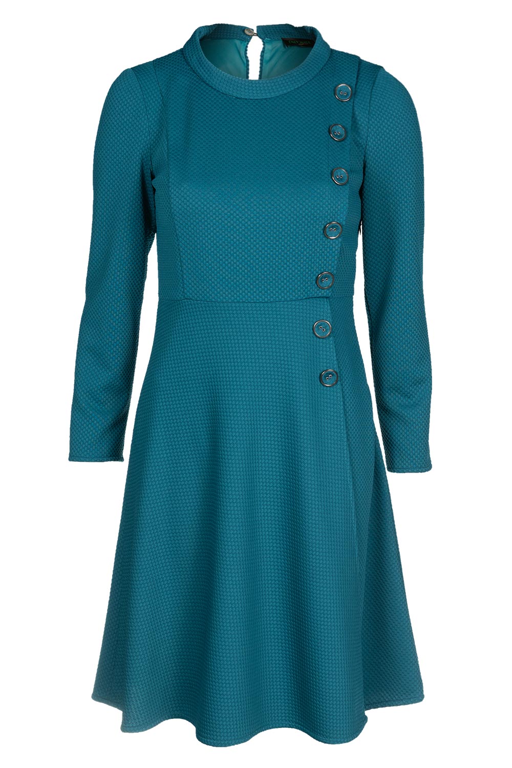 Rochie de zi din poliester, Verde