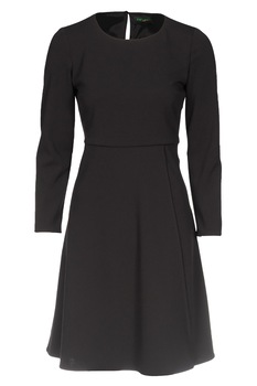 Rochie de zi din poliester, Negru Rochie de zi din poliester, Negru