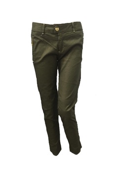 Pantaloni, Bershka, Casual, 5258128, Verde/Auriu, S Pantaloni, Bershka, Casual, 5258128, Verde/Auriu, S