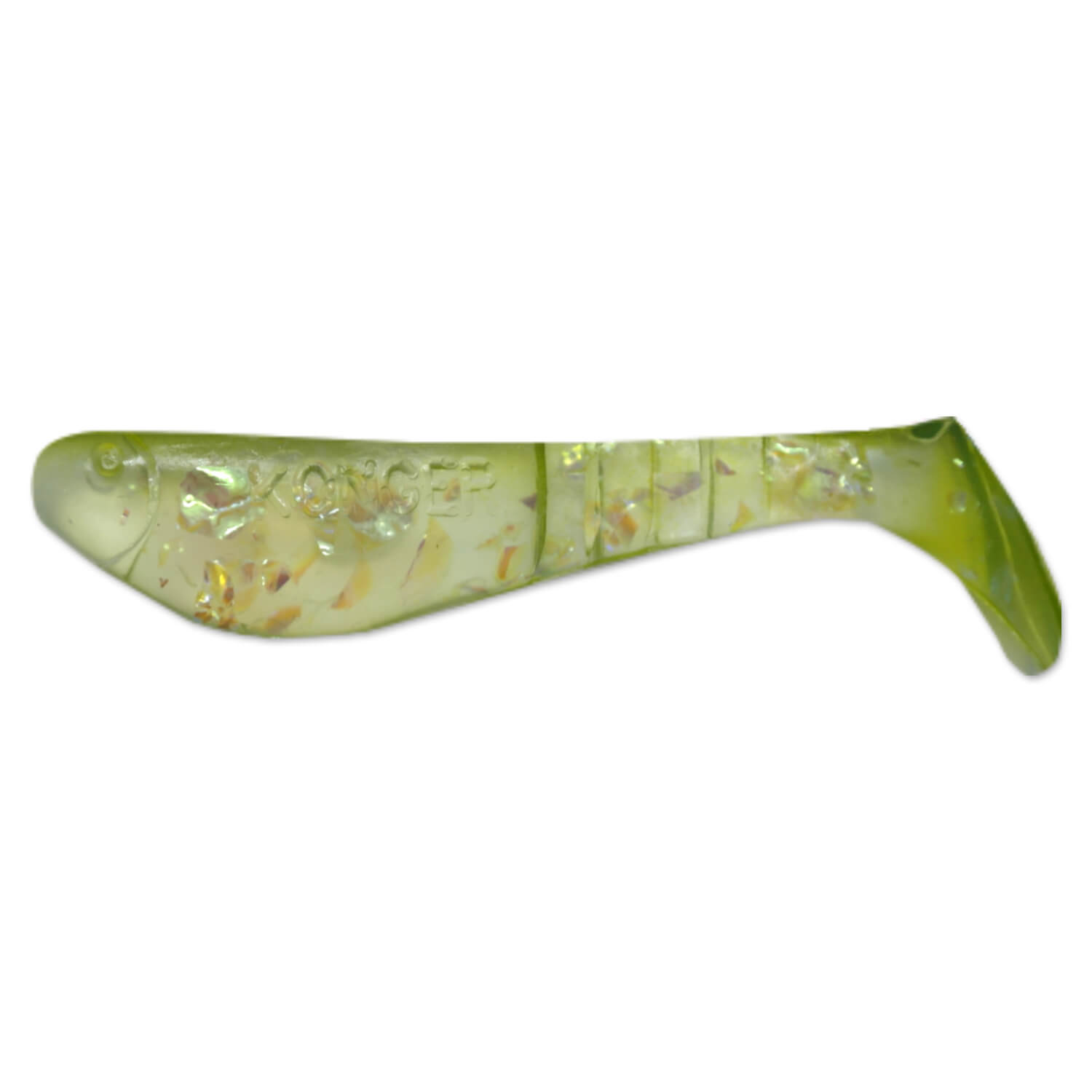 Set 5buc Shad Konger Killer Shadow, 11cm, 13.5gr, culoarea Mylar Green