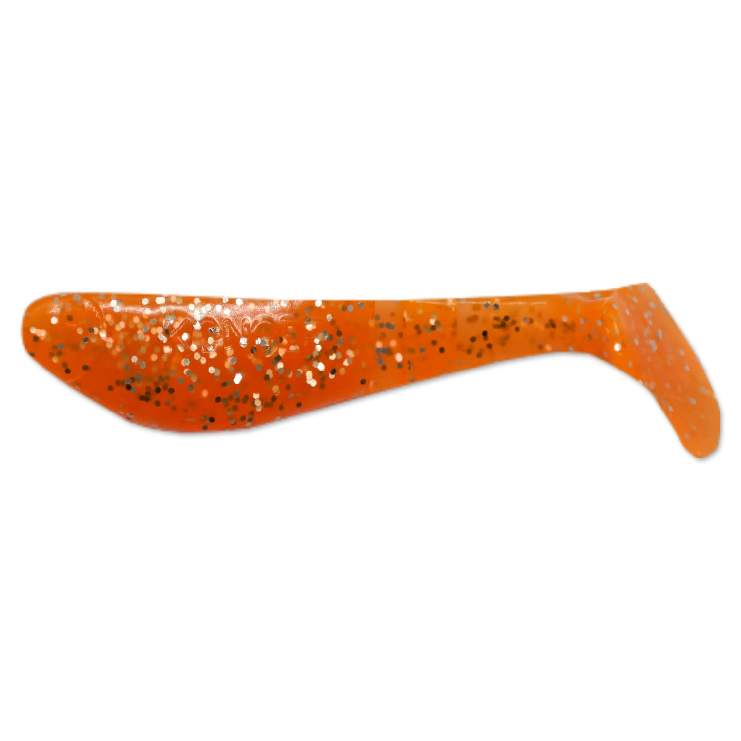 Set 5buc Shad Konger Killer Shadow, 11cm, 13.5gr, culoarea Portocaliu, glitter argintiu