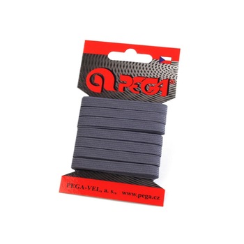 Elastic simplu plat, latime 6.6 mm, lungime 5 m, Gri inchis Elastic simplu plat, latime 6.6 mm, lungime 5 m, Gri inchis