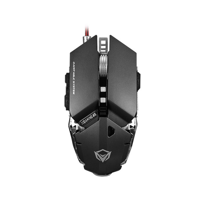 Mouse gaming Meetion MT-M985 RGB, software, 4000 dpi, USB, gri