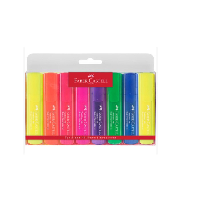 Set 8 Textmarker Culori Superfluorescent