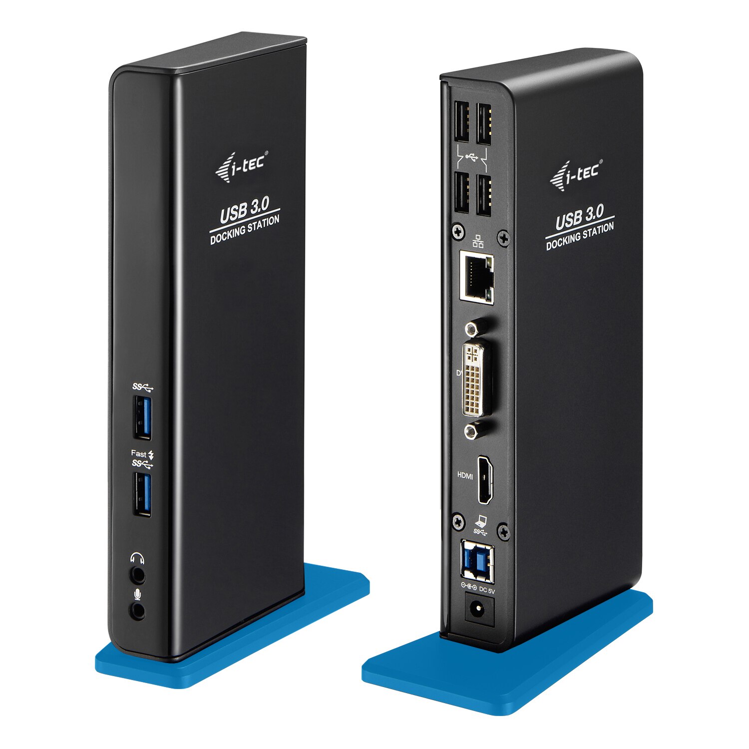 Statie dubla de andocare iTec, USB 3.0, 2 x HDMI, FullHD, Black