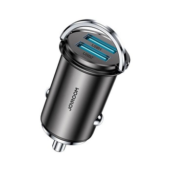 Incarcator Auto Joyroom, 2 x USB, 45W / 5A Quick Charge 3.0 AFC SCP , Gri Incarcator Auto Joyroom, 2 x USB, 45W / 5A Quick Charge 3.0 AFC SCP , Gri