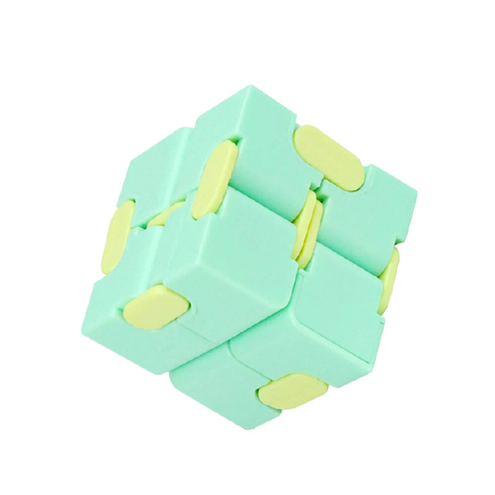 Cub Antistres Zenuk® - Infinity Cub, 4x4x4, Miscari Infinite, Verde