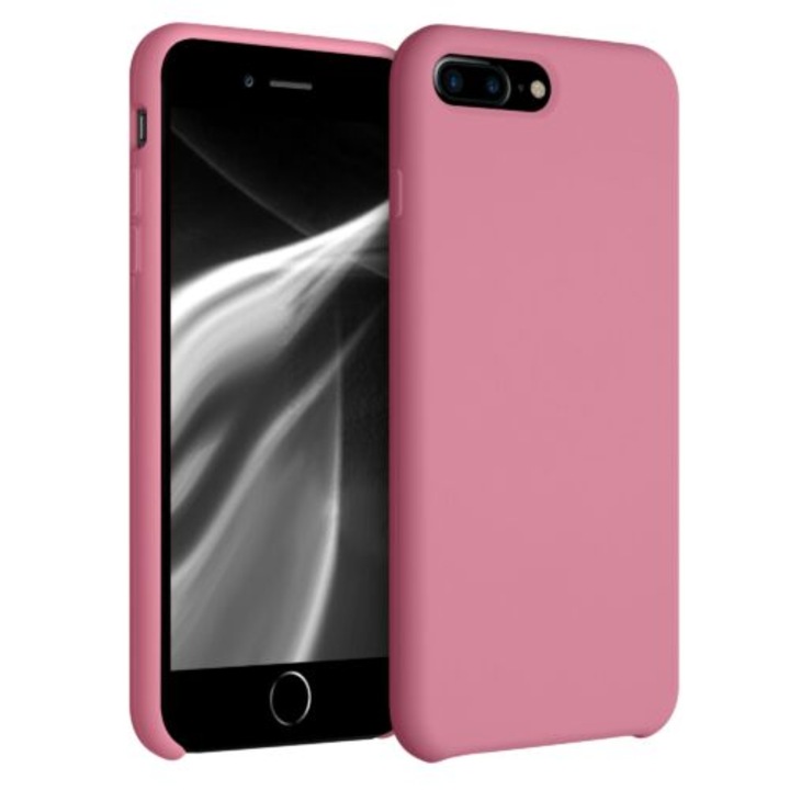 Telefontok Apple iPhone 8 Plus / iPhone 7 Plus készülékhez, szilikon, rózsaszín, 40842.212