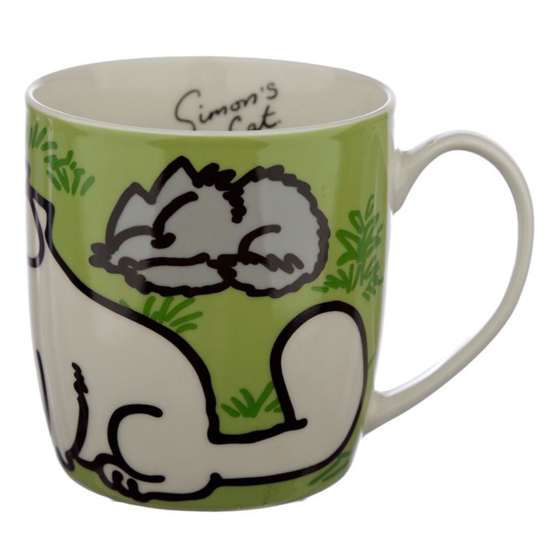 Cana - Simon's Cat, verde, Portelan, 300 ml, Verde