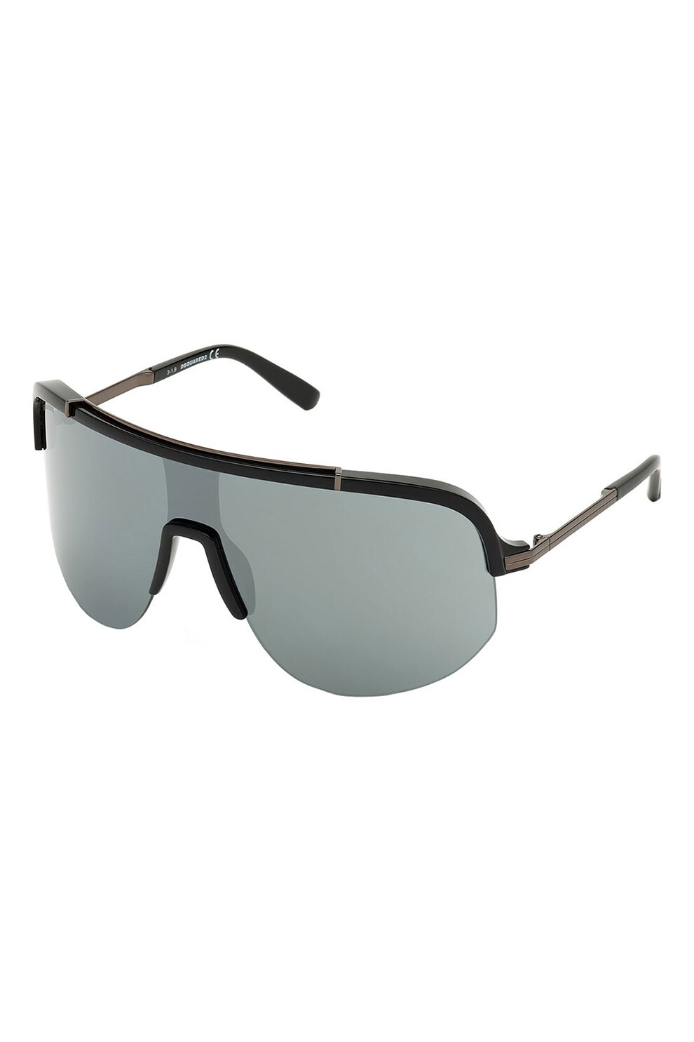 Dsquared, Ochelari de soare shield, Argintiu/Negru, 99-20-115 Standard