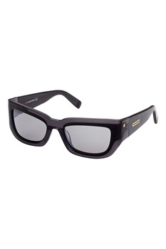 Dsquared, Ochelari de soare dreptunghiulari, Gri inchis, 55-21-125 Standard Dsquared, Ochelari de soare dreptunghiulari, Gri inchis, 55-21-125 Standard