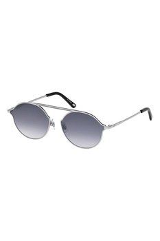 Web, Ochelari de soare unisex cu lentile ovale, Argintiu, 57-16-145 Standard Web, Ochelari de soare unisex cu lentile ovale, Argintiu, 57-16-145 Standard