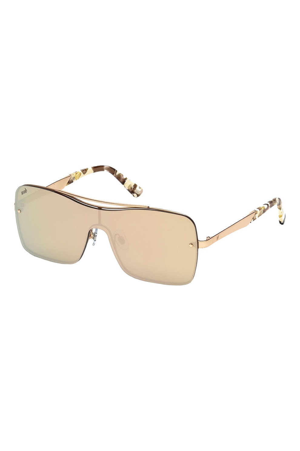 Web, Ochelari de soare shiled unisex, Auriu rose