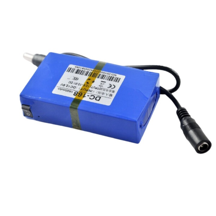 Baterie reincarcabila litiu, DVR, 12V, 1800mAh, Albastru