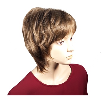 Peruca dama, fibra sintetica, cu aspect natural, saten deschis plus Peruca dama, fibra sintetica, cu aspect natural, saten deschis plus