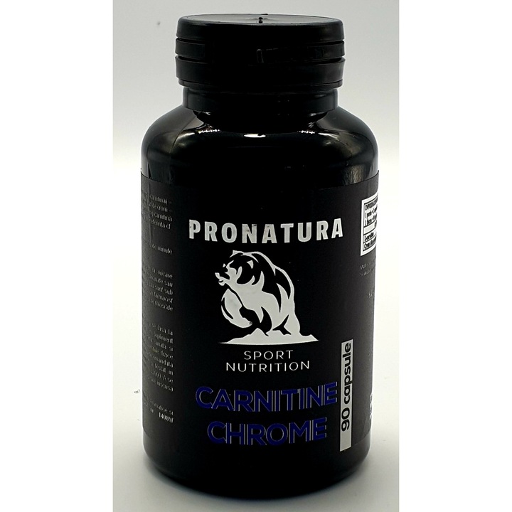 Supliment nutritiv Carnitine Chrom, Pro Natura, 90 capsule
