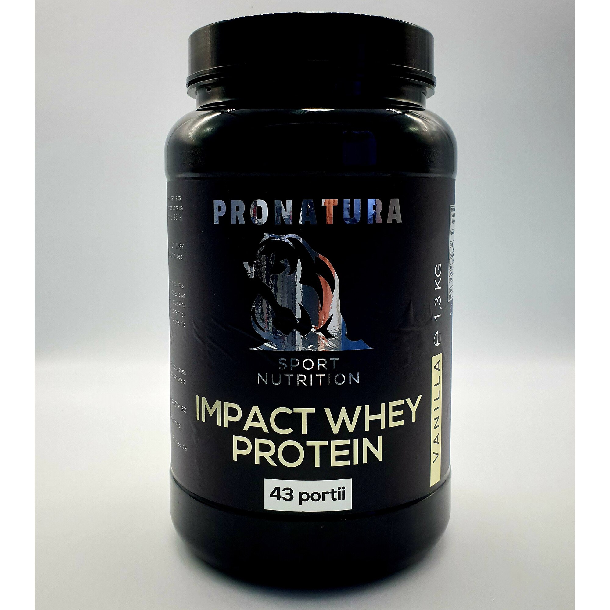 Proteine Impact Whey Protein Vanilie, Pro Natura, 1.3 Kg