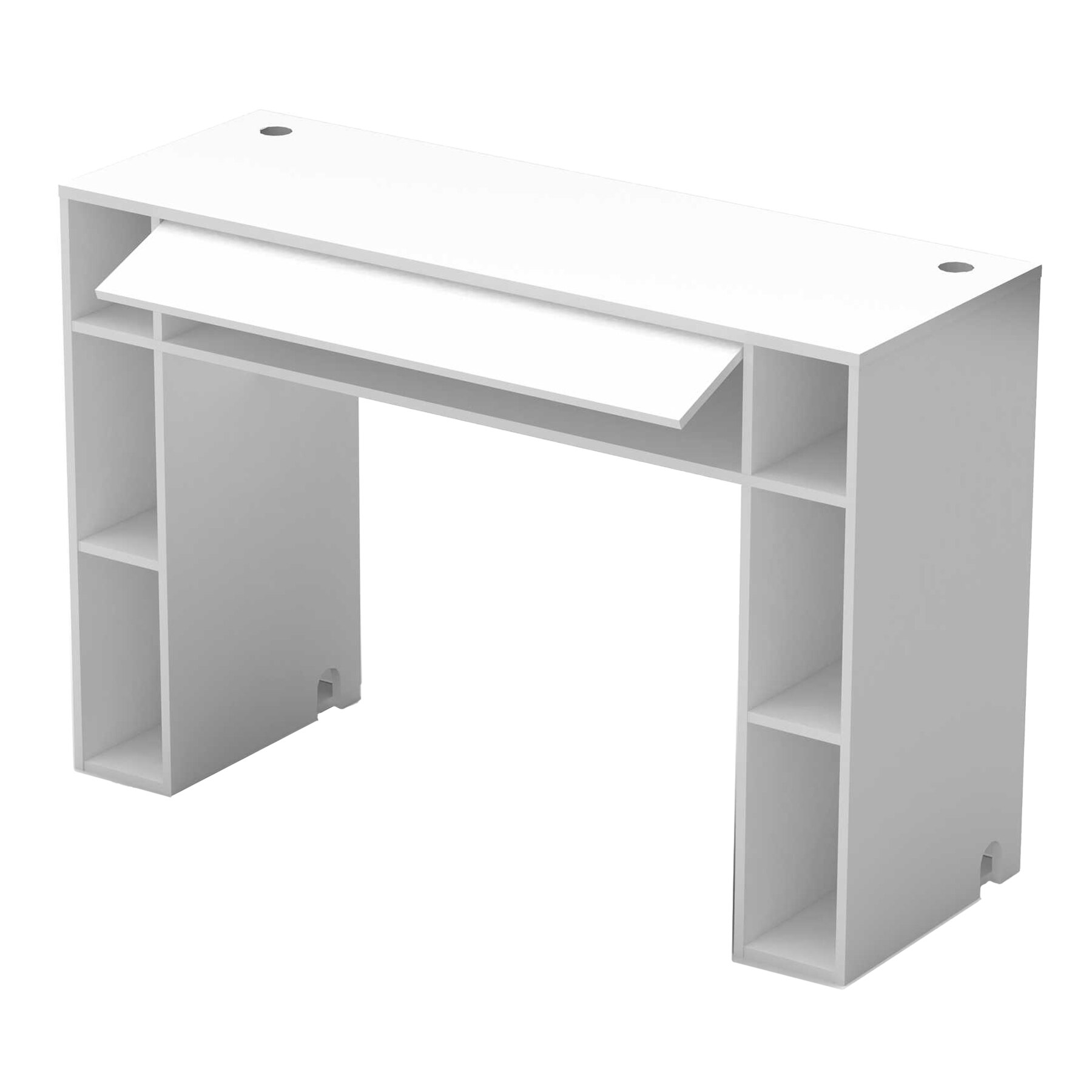 Pupitru Dj, Glorious Modular Mix Station, MDF, dimensiune 135x48x91 cm, Alb