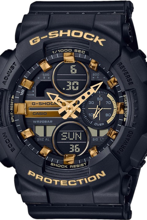 Casio, МУлтифункционален часовник G-Shock, Златист, Черен