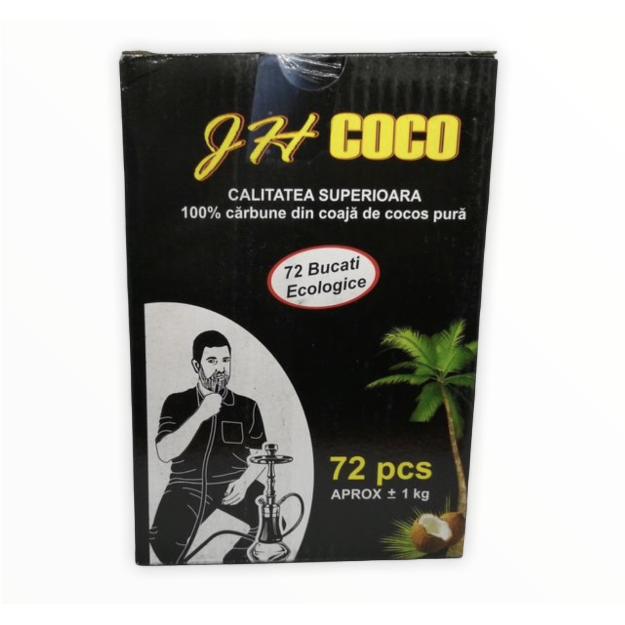 Carbuni pentru nargilea cocos, Coco JH 1 kg, 72 buc