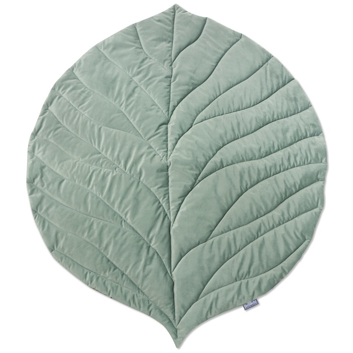 Постелка за игра Bellochi LEAF, Сив, 138х120 см, маслинено зелено