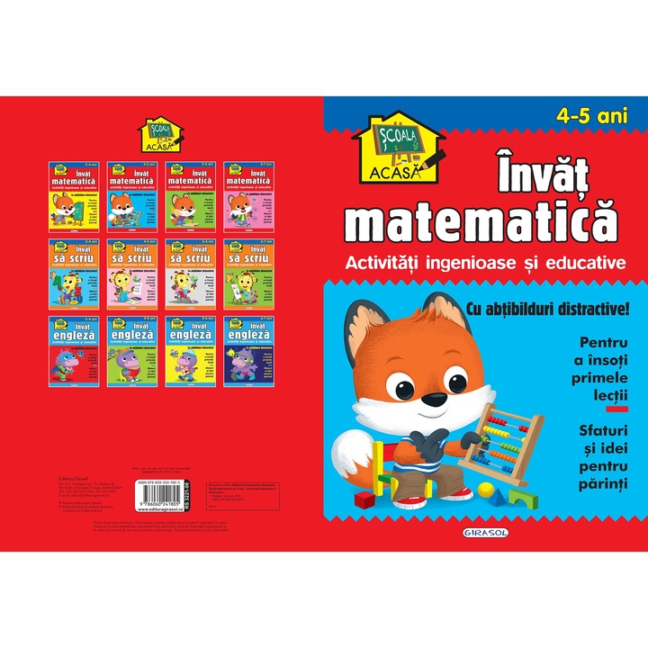 Scoala acasa - Invat matematica 4-5 ani