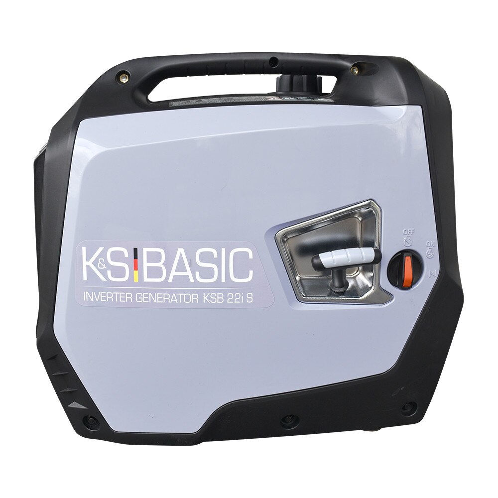 Generator curent tip inverter KS BASIC, KSB 22i S, silentios, portabil, 2 kW, pornire manuala, prize 2×16А, portabil, bobinaj cupru