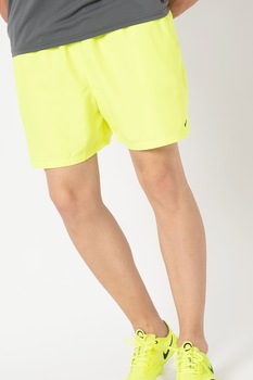 Nike, Pantaloni scurti de baie cu detaliu logo Essential 5'' Volley, Verde neon, 2XL Nike, Pantaloni scurti de baie cu detaliu logo Essential 5'' Volley, Verde neon, 2XL