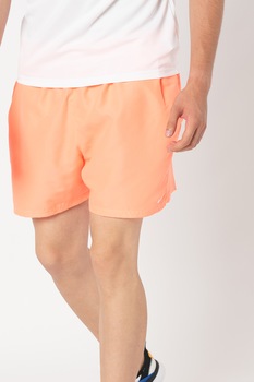 Nike, Pantaloni scurti de baie cu detaliu logo Essential 5'' Volley, Oranj neon, 2XL Nike, Pantaloni scurti de baie cu detaliu logo Essential 5'' Volley, Oranj neon, 2XL