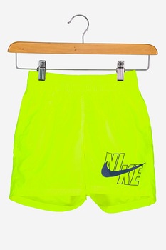 Nike, Pantaloni scurti de baie cu imprimeu logo, Verde electric Nike, Pantaloni scurti de baie cu imprimeu logo, Verde electric